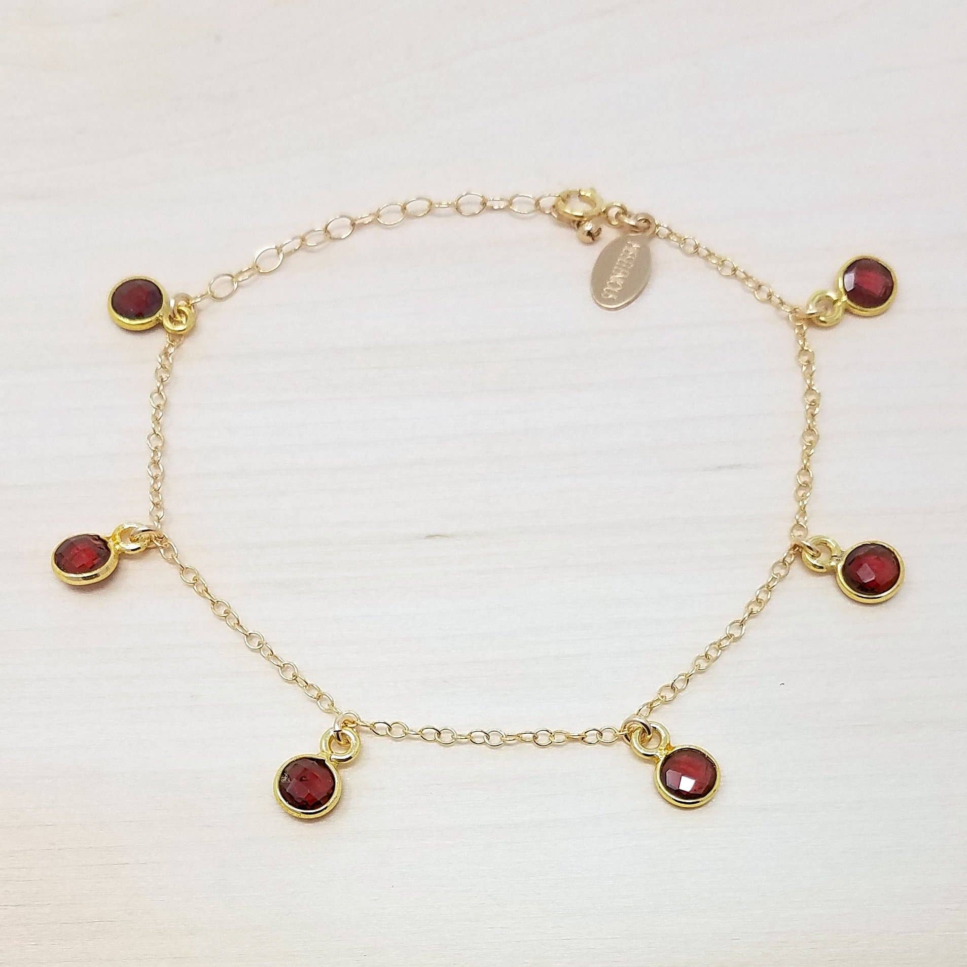 MissElenious Jewelry - Vendita all'ingrosso Braccialetto con ciondolo/pendente - Bracciale shaker granato1