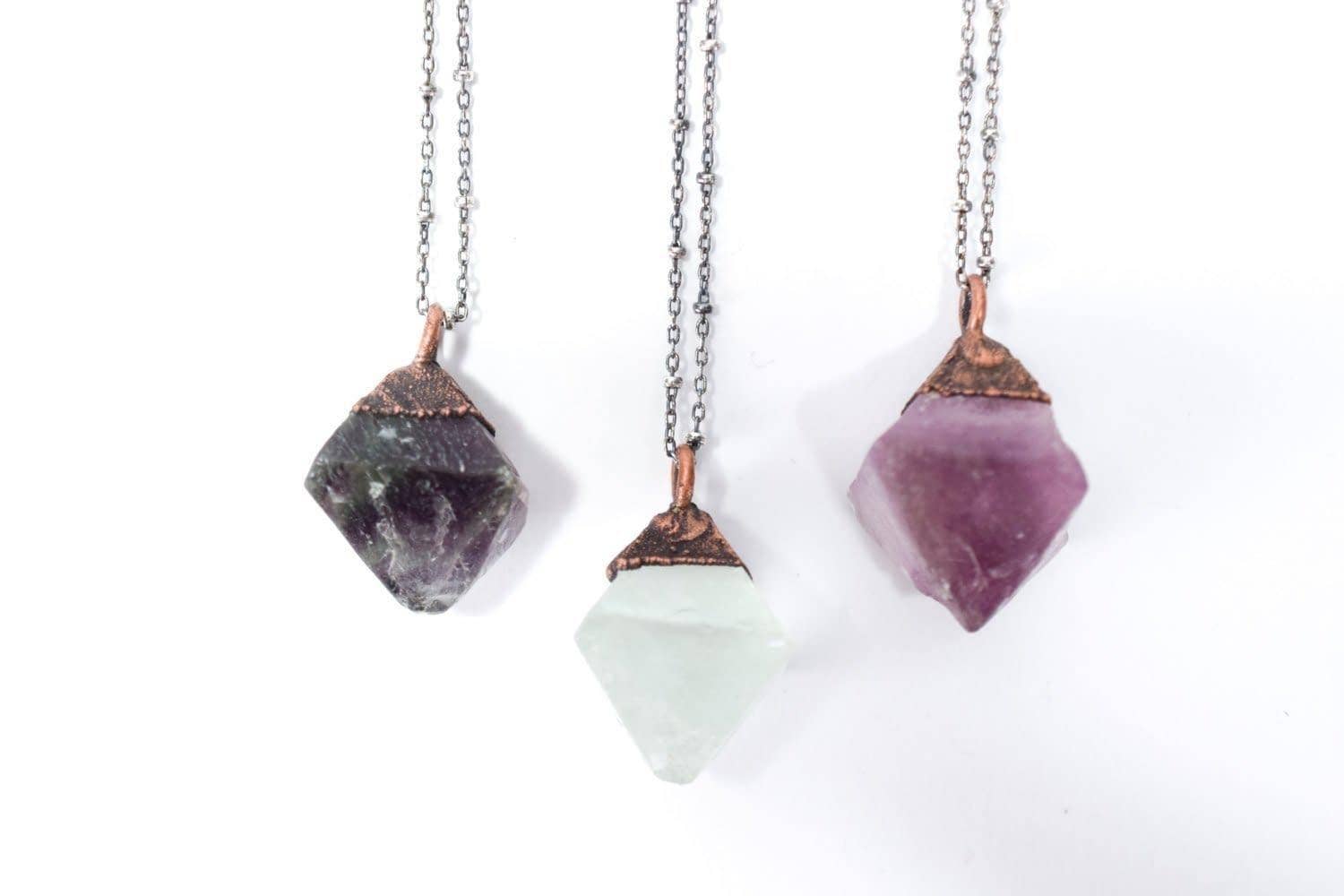 HAWKHOUSE - Wholesale Pendant/Charm Necklace - Sterling Silver Fluorite Necklace3