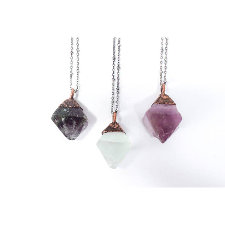 HAWKHOUSE - Wholesale Pendant/Charm Necklace - Sterling Silver Fluorite Necklace3