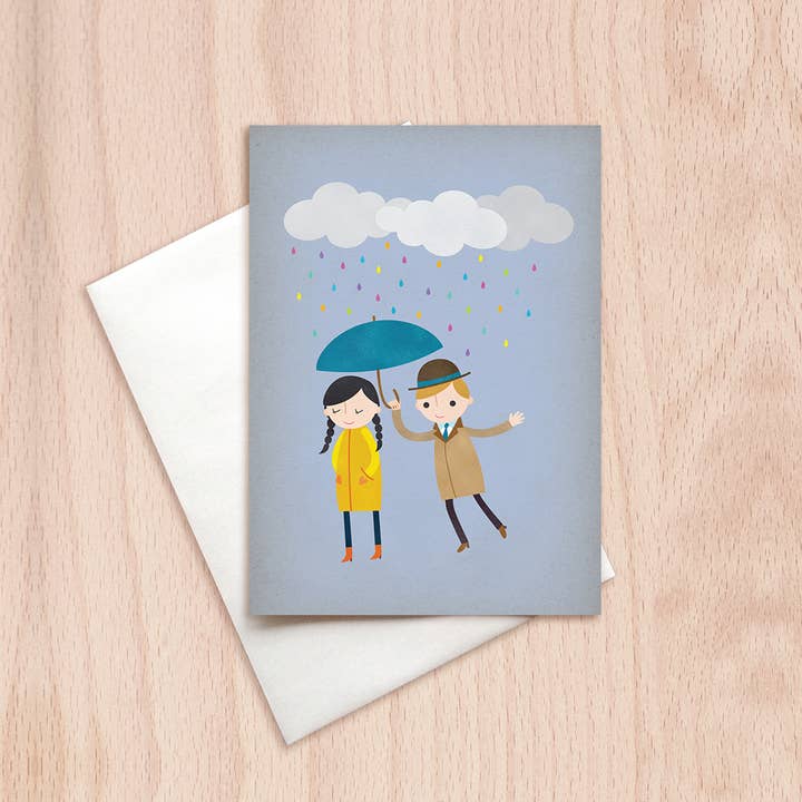 Rosy Designs – Großhandel Freundschaftskarten – Blanko-Karte, Freundschaftskarte, Everyday Love Card, Regentag 1