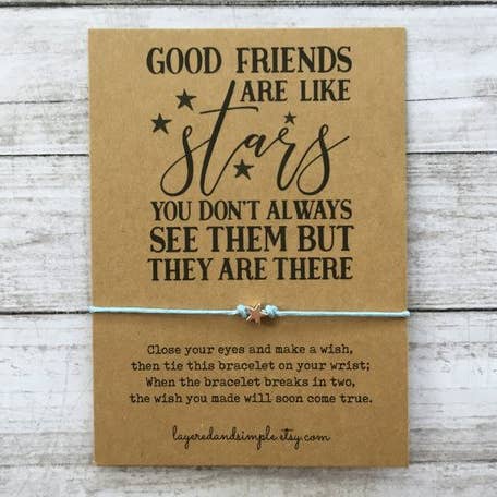 LayeredandSimple - Wholesale Charm/Dangle Bracelet - Good Friends are Like Stars Bracelet