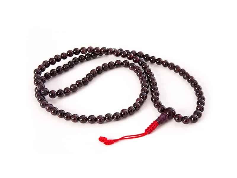 Kathmandu yogi - Wholesale Prayer Beads Necklace - Garnet Mala Necklace1