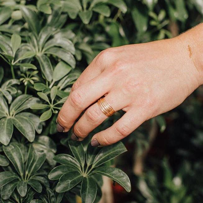 Go Rings - Vendita all'ingrosso Anello midi/a fascia - Anello Go Oro1