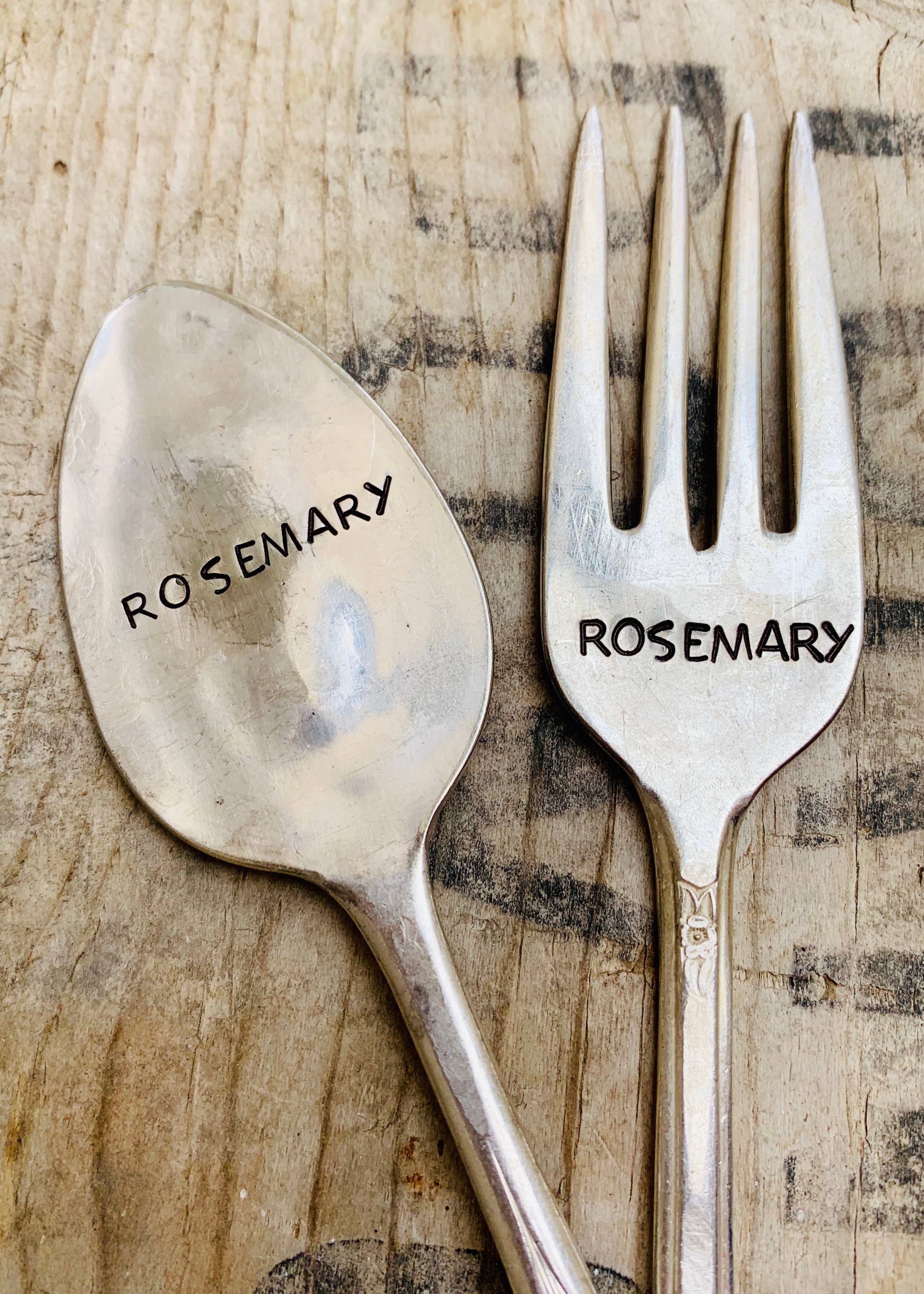 Pumpernickel and Wry - Wholesale Garden/Lawn Stake - Herb Garden Marker Plant Stakes - vintage, hand-stamped6