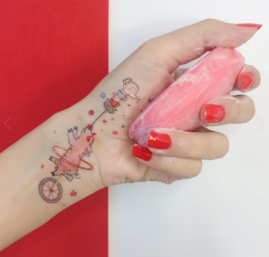 PAPERSELF - Wholesale Temporary Tattoo - Superhero Pigs Temporary Tattoos Stickers2