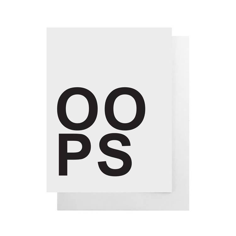 REMOVED BRAND - Wholesale I'm Sorry Card - Oops Card0