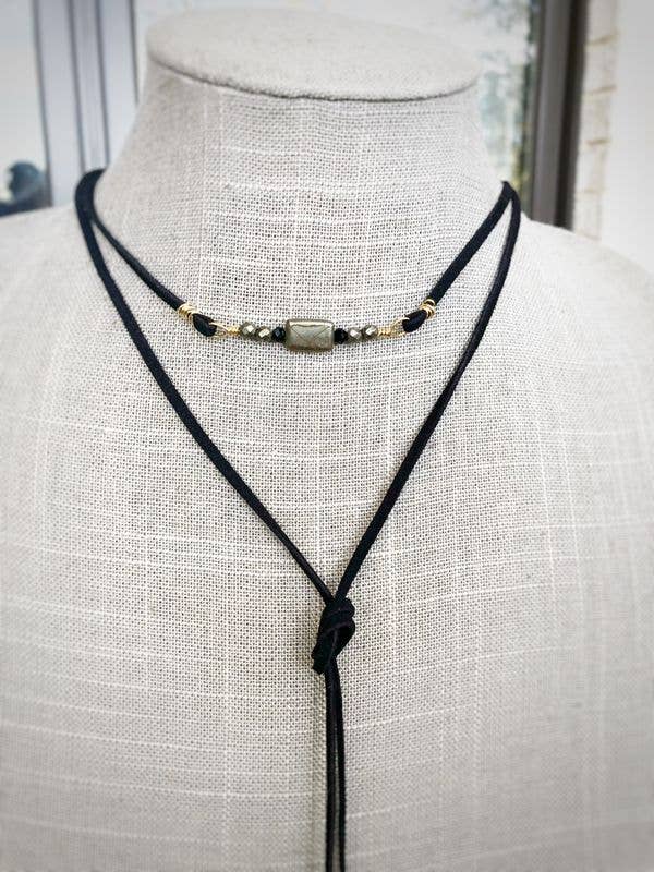 Fearless Memories Jewelry - Wholesale Woven Necklace - The Journey Leather Wrap0