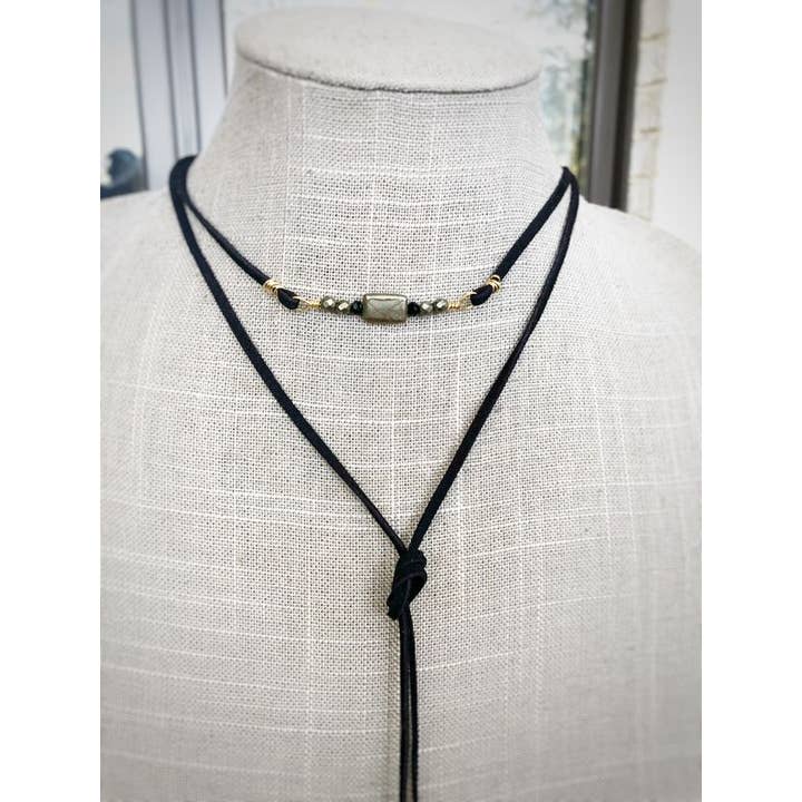 Fearless Memories Jewelry - Wholesale Woven Necklace - The Journey Leather Wrap