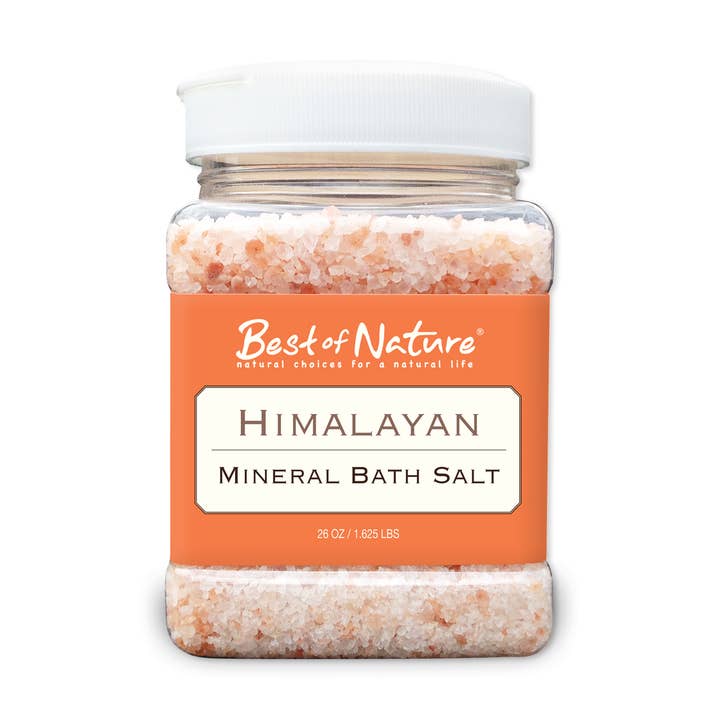 Healing Himalayan Mineral Bath Salt, Coarse Grain – 26 oz for wholesale by Best of Nature