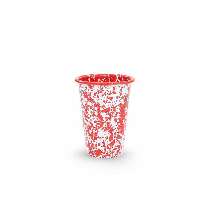 Splatter Enamelware 14 oz Tumbler for wholesale by Crow Canyon Home