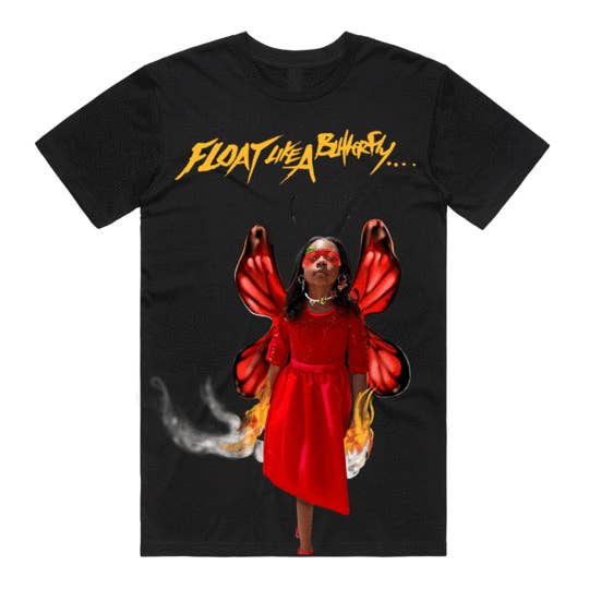 Black Butterfly Tee for wholesale by Merchathon