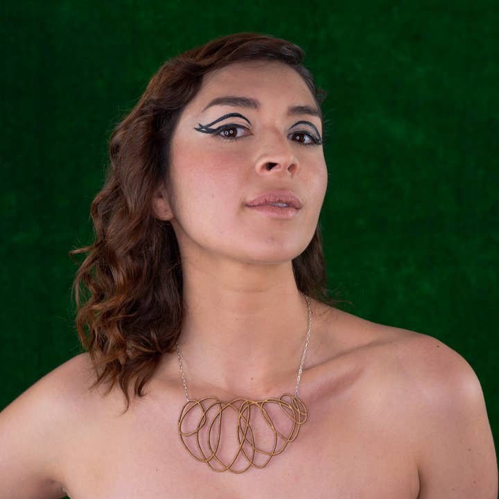 Darling Marcelle - Wholesale Pendant/Charm Necklace - Delicate Wooden Statement Necklace - Scribbler2