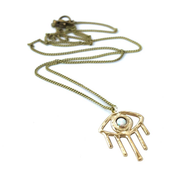 Vision Necklace With Opal for wholesale by Therese Kuempel Jewelry