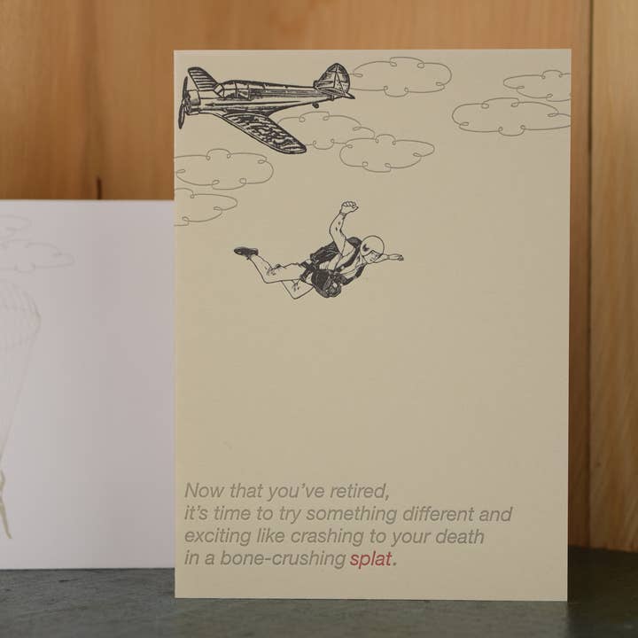 Splat Card for wholesale by Oddball Press LLC