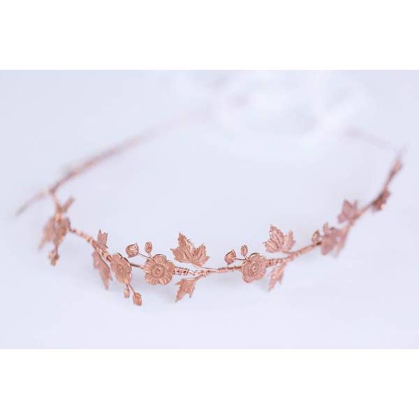 Acute Designs – wholesale Tiara – Women’s – Rose Gold or Sterling Silver Wildflower Crown