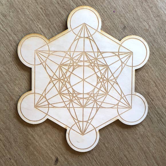 Metatron's Cube 2 Crystal Grid for wholesale by Zen and Meow