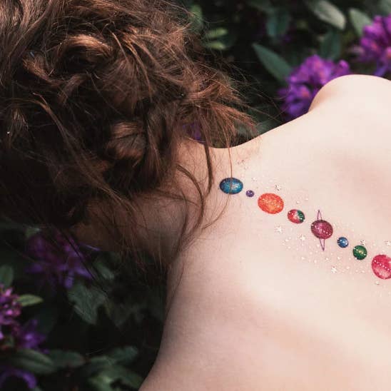 Planets Temporary Tattoos Stickers for wholesale by PAPERSELF