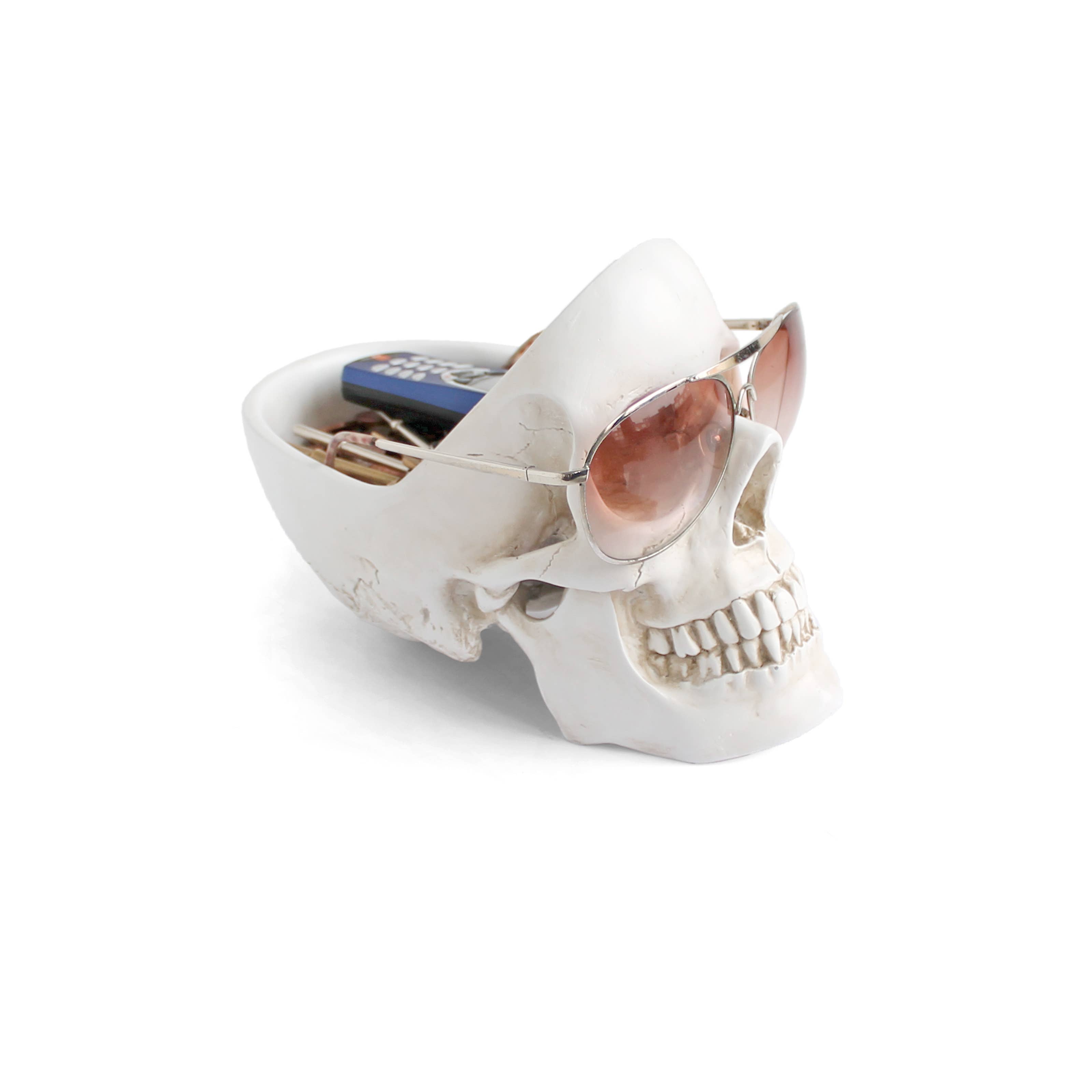 SUCK UK Ltd - USA - Vente Décorations de table - Skull Tidy - Blanc4
