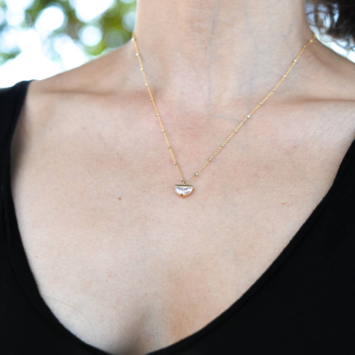 Verve - Vente Colliers à pendentif - Ariel - rempli d'or2