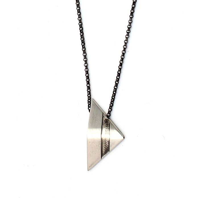 Horizon Tri Ketting Zilver voor wholesale door Gina Rios Jewelry
