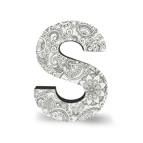 coexs novelty - Wholesale Coloring Book - Adult - Color Joy Letter S0