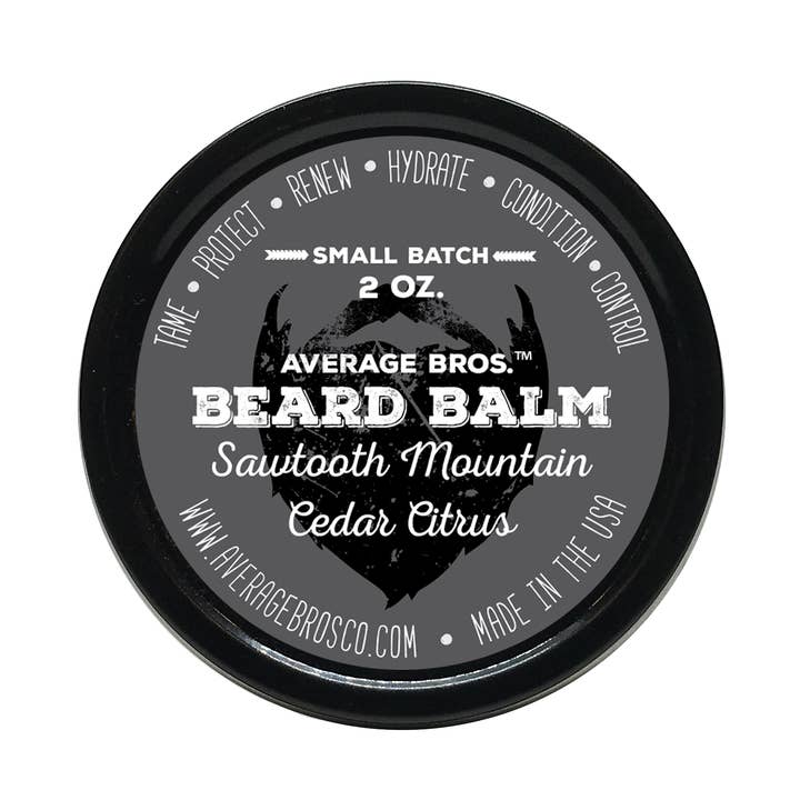 Sawtooth Mountain Beard Balm for wholesale by Average Bros Co.