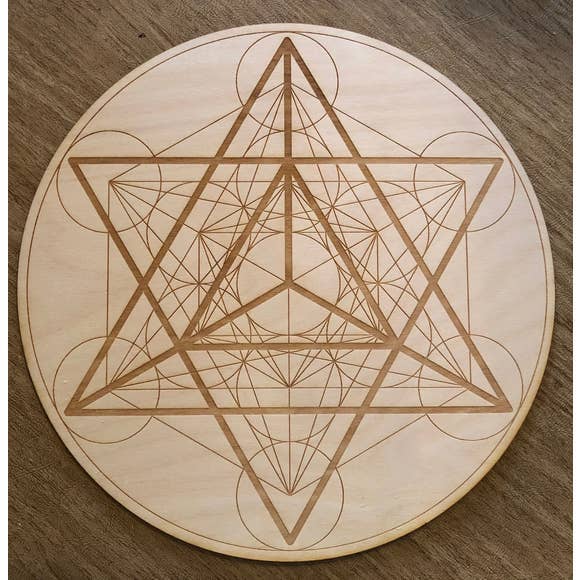 Merkaba Metatron's Cube Crystal Grid for wholesale by Zen and Meow
