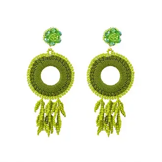 NARA HANDMADE JEWELRY - Vendita all'ingrosso Orecchini pendenti - Orecchini pendenti verdi0