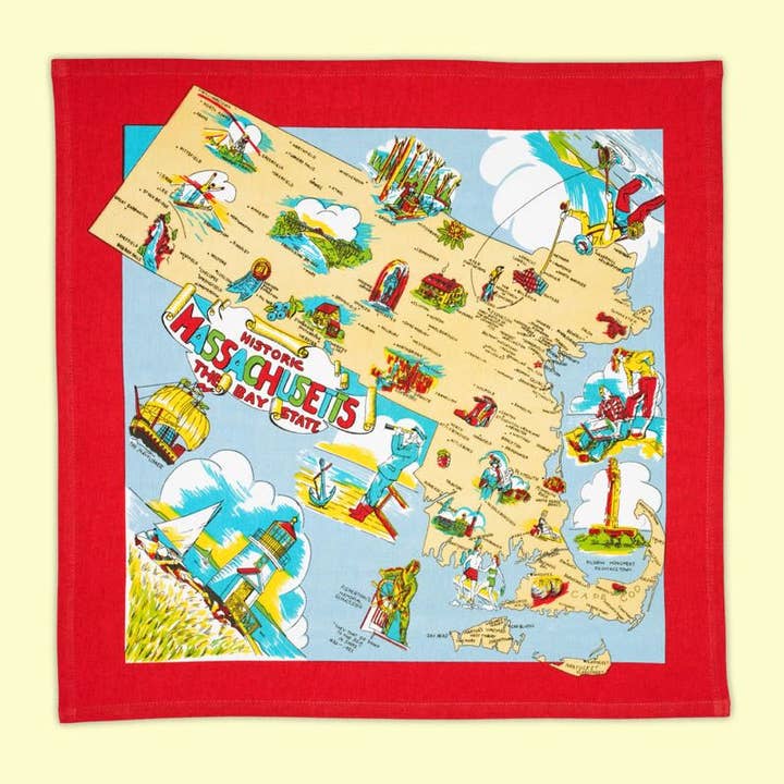 Massachusetts Map Retro Flour Sack Kitchen Towel and other Purchase Wholesale captains tea. Free Returns & Net 60 Terms on Faire trending on Faire.