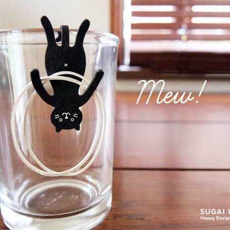 SUGAI WORLD - Venta al por mayor Clips - Clip Familia Sujetapapeles/Marcador - Gato Negro4