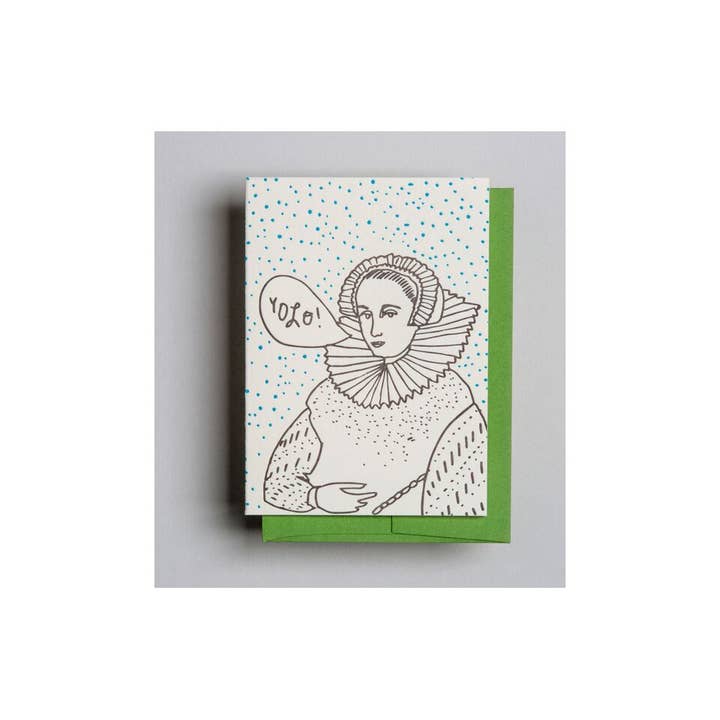 Female Portrait YOLO for wholesale by Wolf & Wren Press