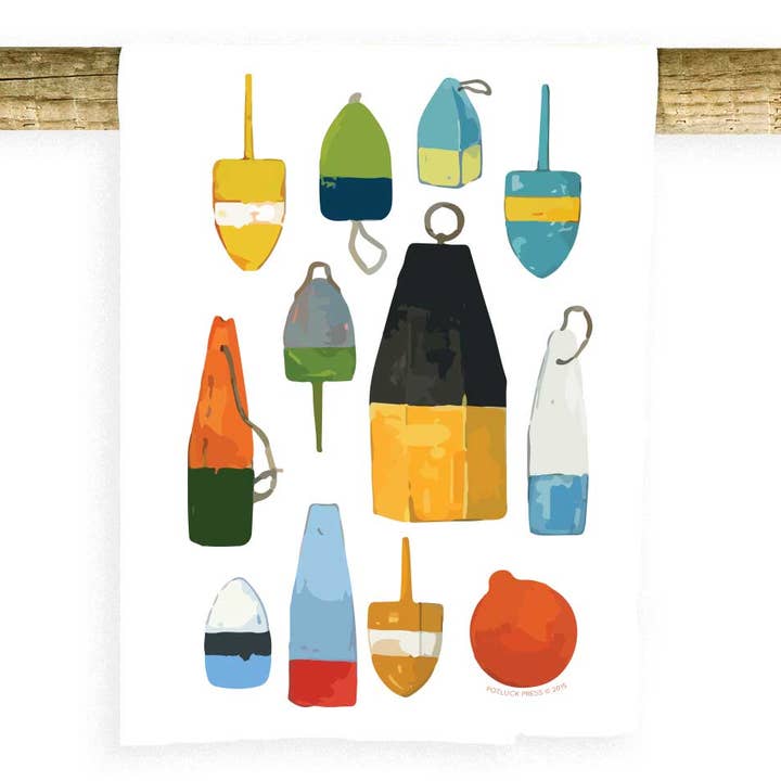 Serviette Bouées pour la vente par Potluck Press