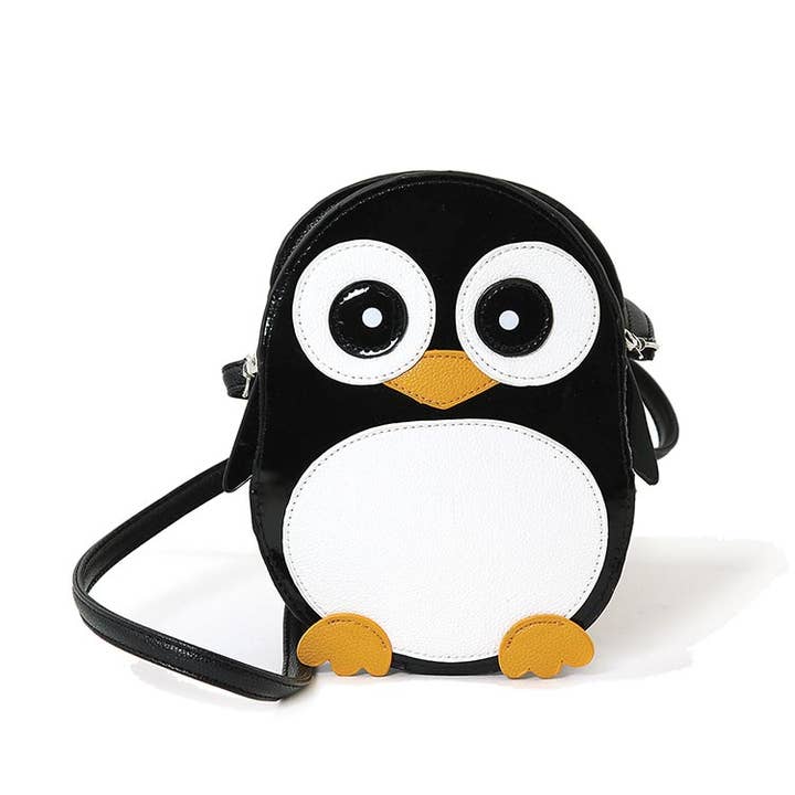 Wide-Eyed Penguin Crossbody-taske for engroshandel hos COMECO INC