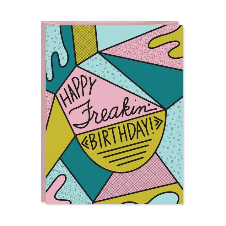 Happy Freakin' Birthday Card for wholesale by Row House 14
