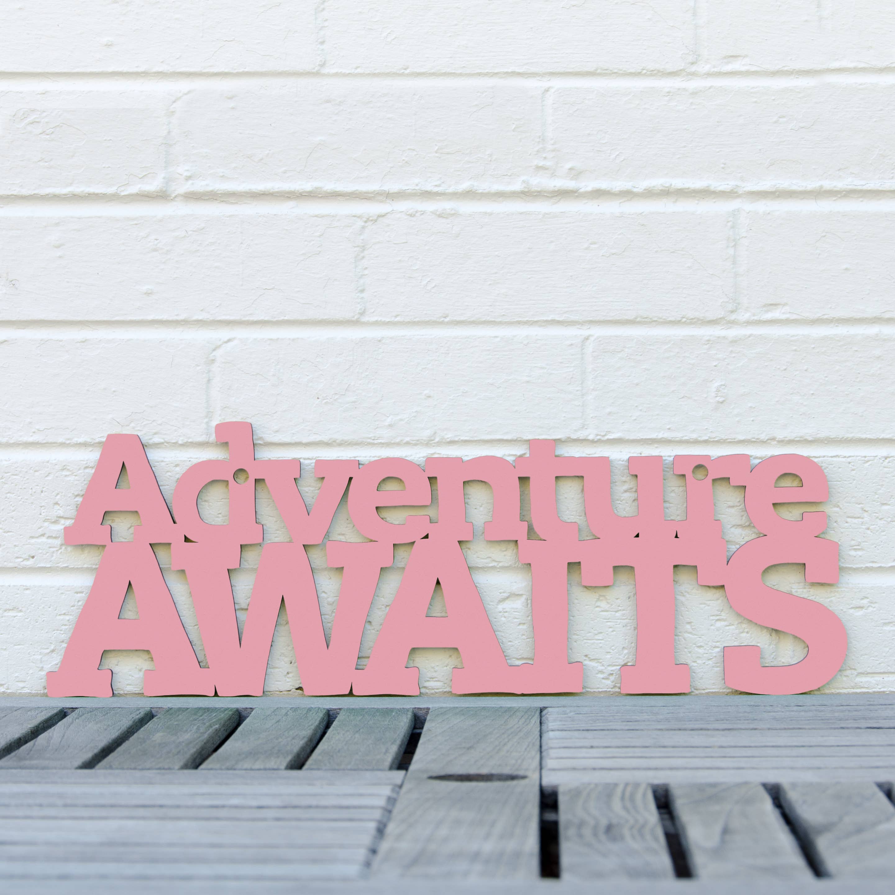Spunky Fluff - Wholesale Wall Sign - Adventure Awaits Outdoor Lover Wall Art Sign2