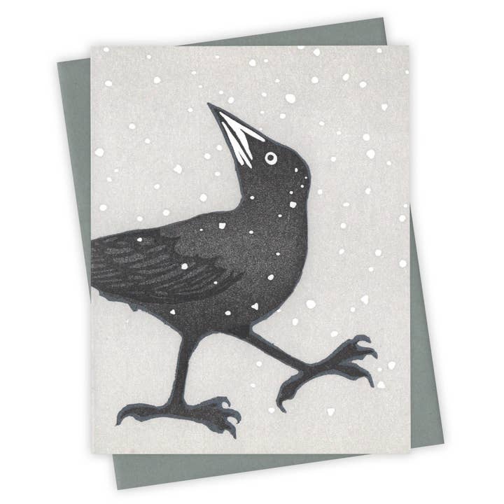 Burdock & Bramble - Wholesale Season's Greetings Card - Flurry Grackle Card