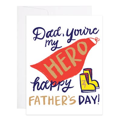 Superhero Dad - Father's Day Card for wholesale by 9th Letter Press