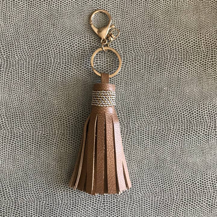 Everley Dawn – wholesale Nyckelringar - Dam – Läder Classic Tofs Nyckelring2