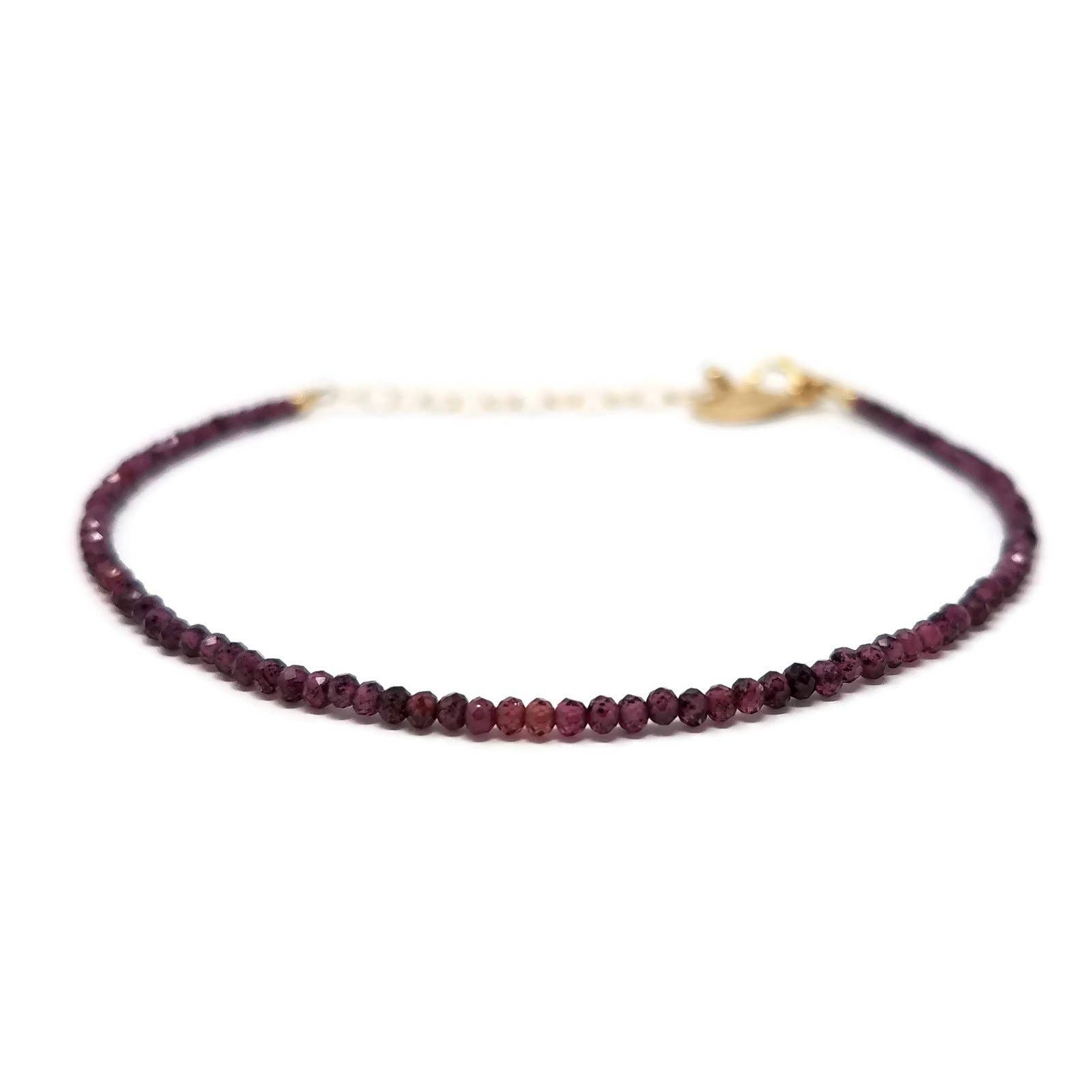 MissElenious Jewelry - Wholesale Beaded Bracelet - Garnet Beaded Bracelet1
