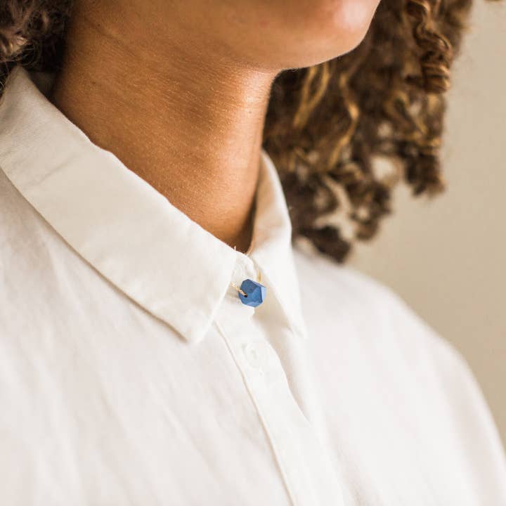 Jenna Vanden Brink Ceramics - Wholesale Pendant/Charm Necklace - Petite Faceted Porcelain Necklace3