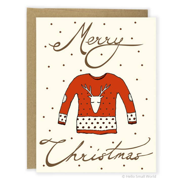 Hässliche Sweater-Karte für den Großhandel von Hello Small World