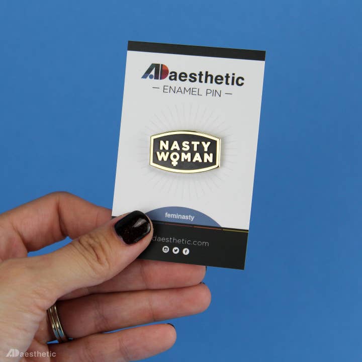 AD Aesthetic - Wholesale Lapel Pin/Button - Nasty Women Enamel Lapel Pin2