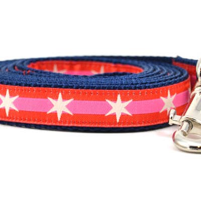 six point pet - Wholesale Pet Collar - Cat - Six Point Stars-Red & Pink Stripe5