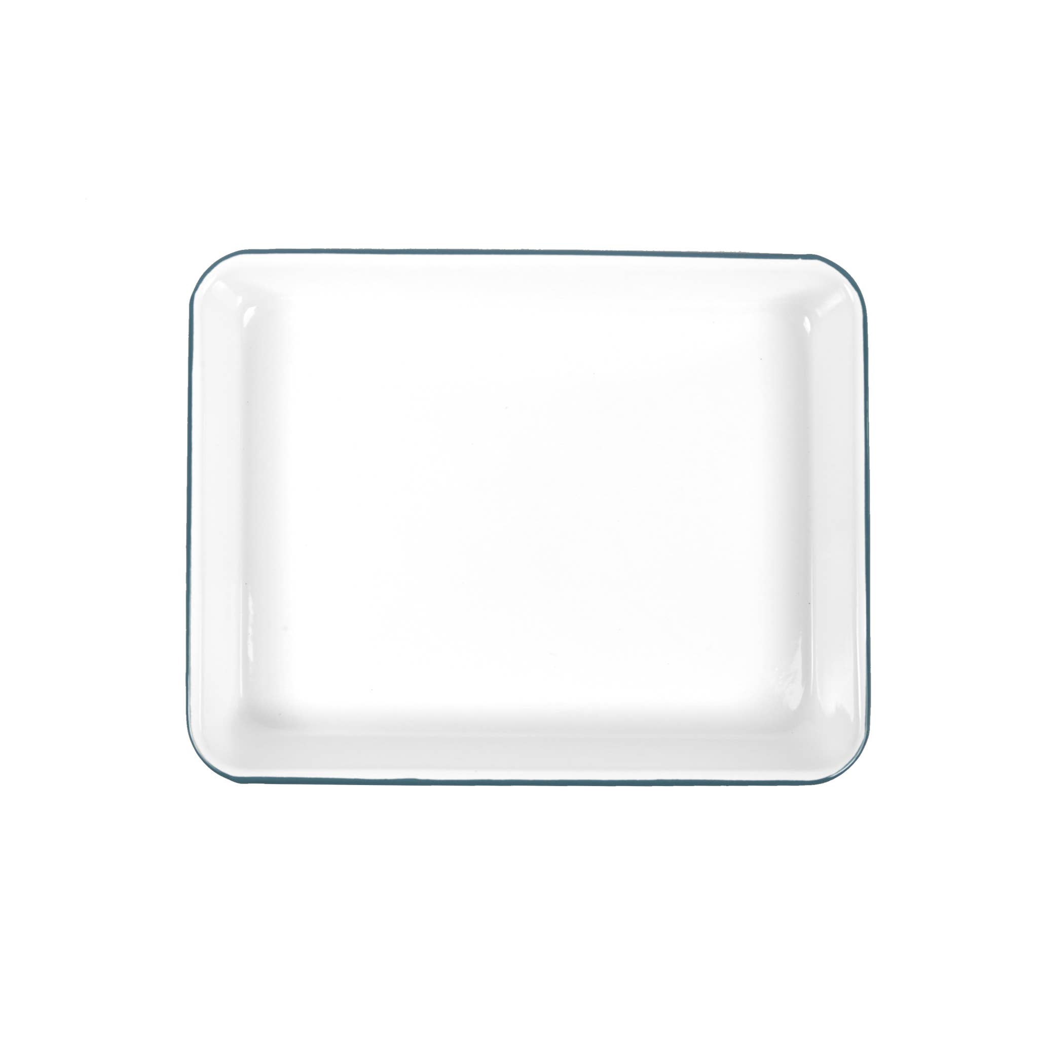 Crow Canyon Home – Großhandel Serviertabletts – Vintage Emailware Kleines rechteckiges Tablett5