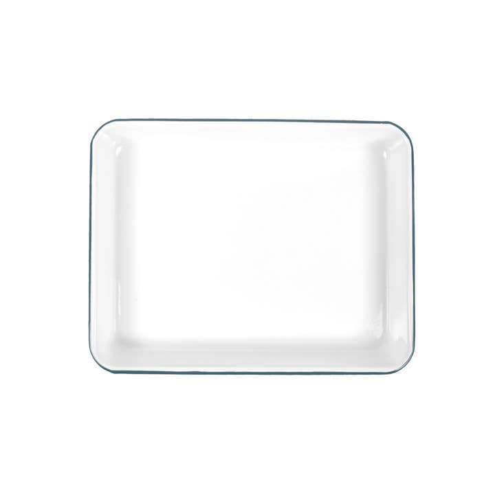 Crow Canyon Home - Wholesale Serving tray - Vintage Enamelware Small Rectangle Tray5