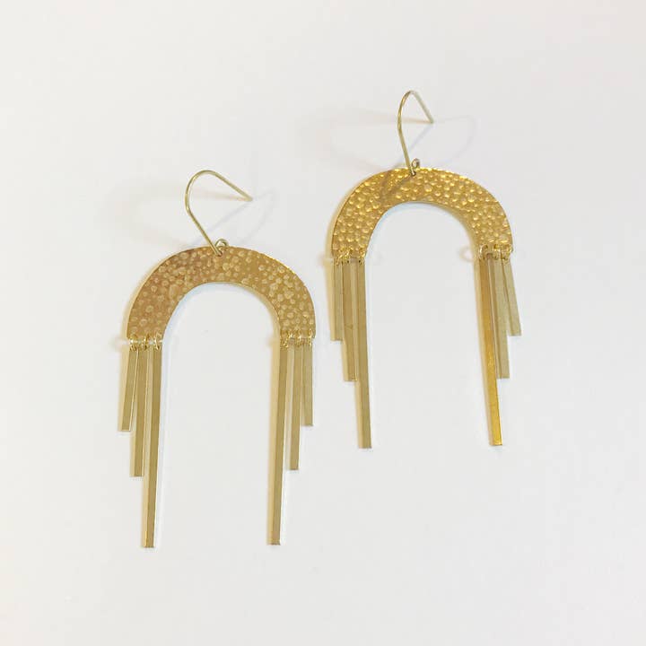 Golden Rainbow Earrings for wholesale by Sophia Louiz