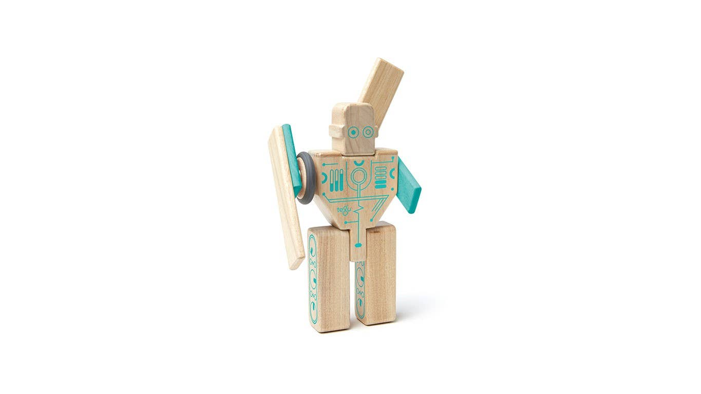 Tegu - Wholesale Wood Toy - Kids - Magbot - Magnetic Wooden Block Set2