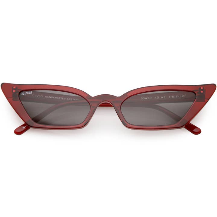 The Flirt - Clear Red(Italian Acetate Frame) for wholesale by GLVSS