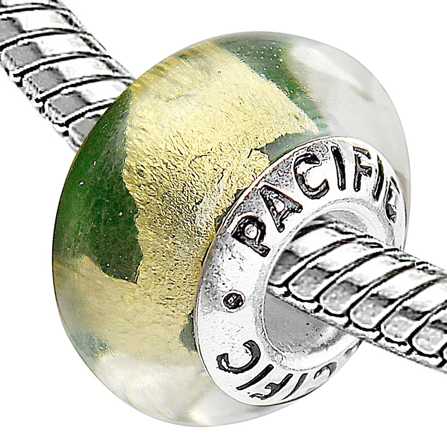 West Coast Jewelry - Wholesale Individual Charm/Pendant - Silver Murano Glass Bead - Girl from Platedonema1