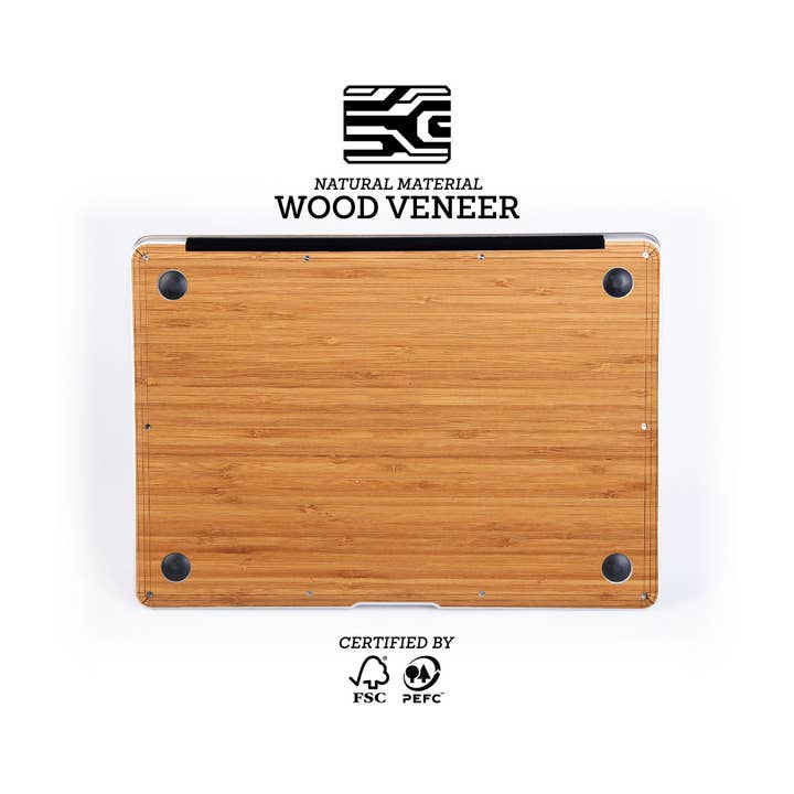 WOODWE - Vendita all'ingrosso Custodia per laptop/tablet - Unisex - Legno di bambù impiallacciato MacBook Skin